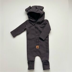Baby Fleece Hooded Jumpsuit | Warm one piece